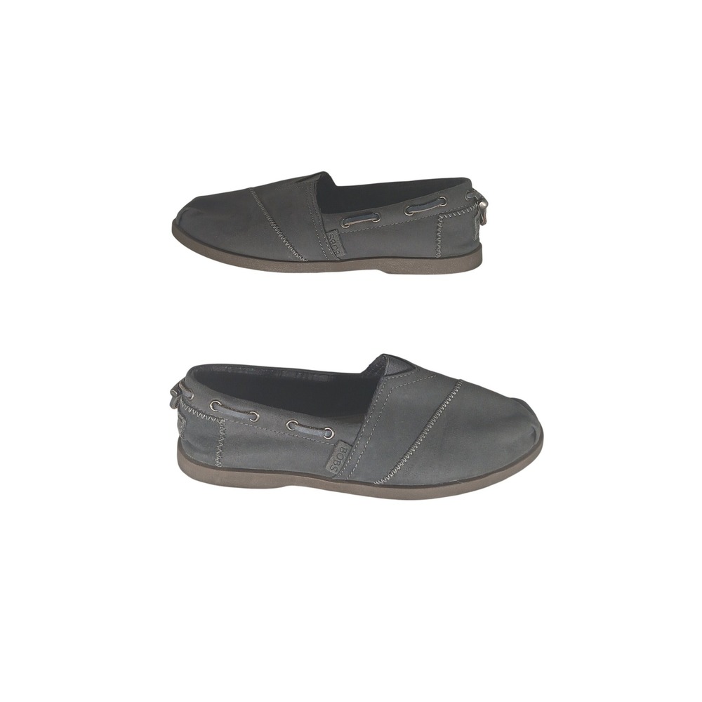 Bobs by Skechers Memory Foam‎ Grey Slip On Shoes Women Size 9.5